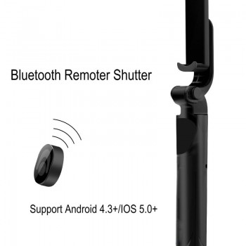 JOYTOP 3 in 1 Monopod Bluetooth Selfie Stick Foldable Tripod Selfie Stick With Wireless Shutter For iPhone for Andorid huawei