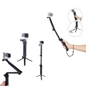 Kaliou 3 Way Grip Monopod Selfie Stick for Gopro 6 5 4 3 2 1 SJCAM SJ4000 SJ5000 Xiaomi Yi 4K Sports Action Camera