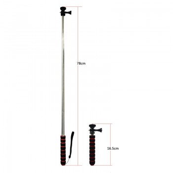 Foldable Portable Selfie Handheld Stick With Lanyard Adjustable Telescoping Camera Monopod For GoPro Hero 6/5