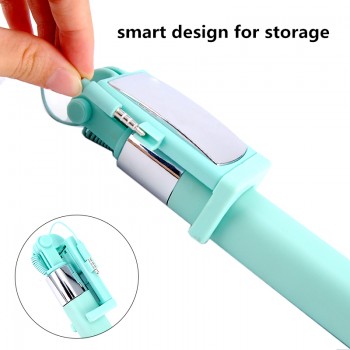 HOTR Mirror Selfie Stick Monopod Premium Quality Wired Selfie Stick Extendable for iPhone 6 Plus 5 5s 4s For Samsung S8 plus s7