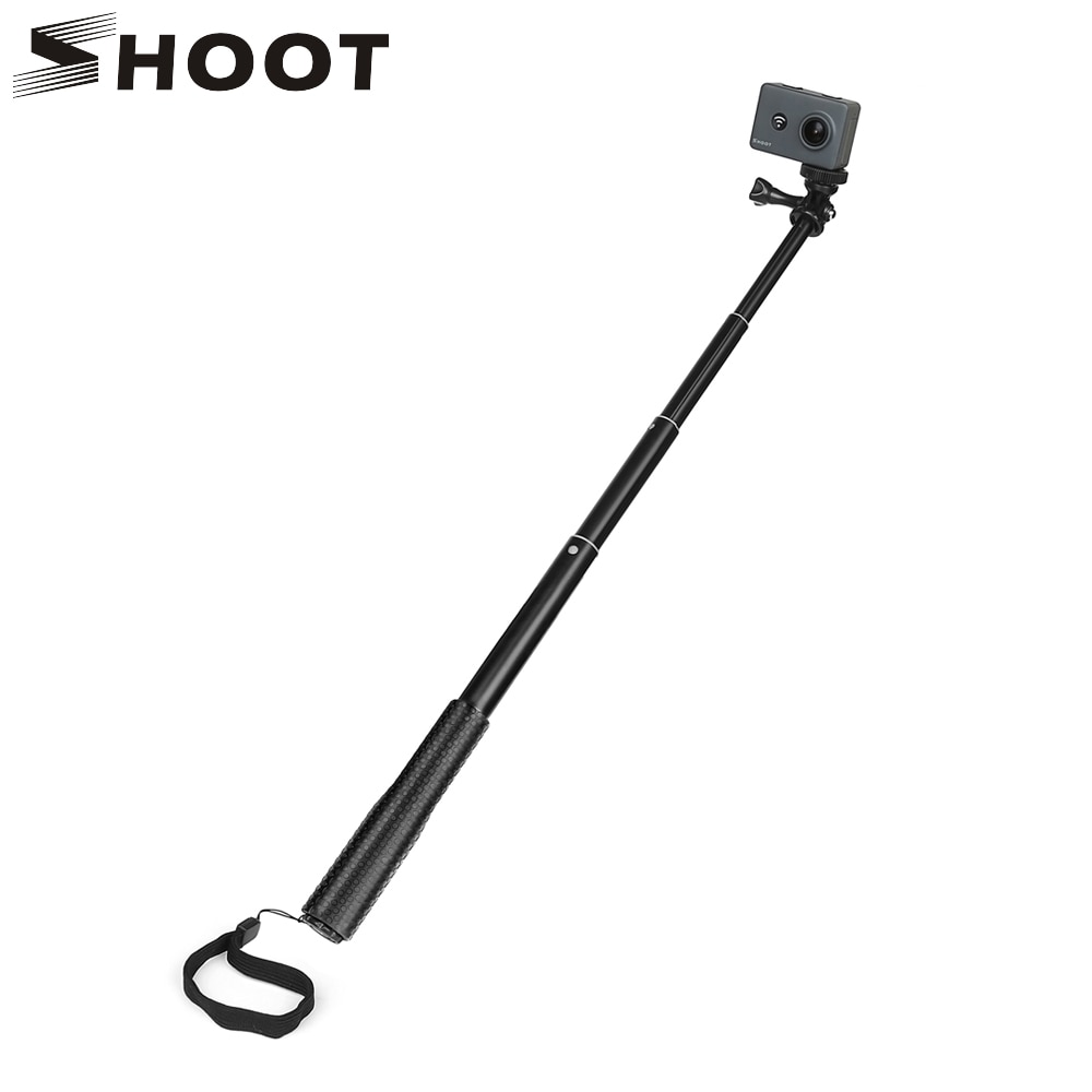SHOOT Selfie Stick Monopod Mount for GoPro Hero 6 5 7 Black Session Sjcam Xiaomi Yi 4K Eken H9 Go Pro Action Camera Accessories