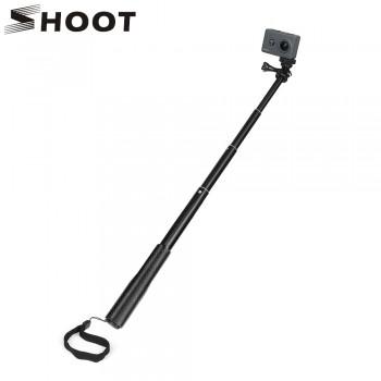 SHOOT Selfie Stick Monopod Mount for GoPro Hero 6 5 7 Black Session Sjcam Xiaomi Yi 4K Eken H9 Go Pro Action Camera Accessories