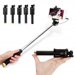 Hot selling mini wired selfie stick foldable bracket 18.5-80cm monopod for 4inch-6inch xiaomi/huawei/meizu/samsung/iphone 6 6s
