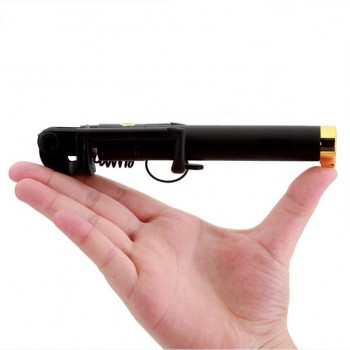 Hot selling mini wired selfie stick foldable bracket 18.5-80cm monopod for 4inch-6inch xiaomi/huawei/meizu/samsung/iphone 6 6s
