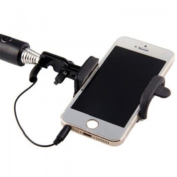 Hot selling mini wired selfie stick foldable bracket 18.5-80cm monopod for 4inch-6inch xiaomi/huawei/meizu/samsung/iphone 6 6s