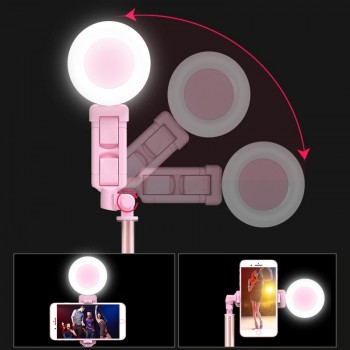 170cm 67in Bluetooth Selfie Stick Tripod with Ring Light Selfie Beauty Portrait Fill Lighting for iPhone XS 7plus Huawei P20 Pro