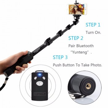 NMEGOU Extendable Yunteng 1288 Bluetooth Selfie Stick Monopod Tripod for Iphone 7 6 6s Plus Xiaomi Samsung Phone Camera Yt-1288