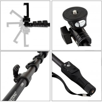 NMEGOU Extendable Yunteng 1288 Bluetooth Selfie Stick Monopod Tripod for Iphone 7 6 6s Plus Xiaomi Samsung Phone Camera Yt-1288