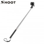 SHOOT for GoPro Hero Accesspries Selfie Stick Monopod for Go Pro Hero 6 5 7 Black Sjcam Sj4000 Xiaomi Yi 4K Eken H9 Accessories