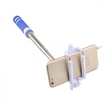 New Foldable Mini Wired Selfie Stick Handheld Extendable Monopod Non-slip Handle for iPhone 6/6S plus/Samsung @ XR649
