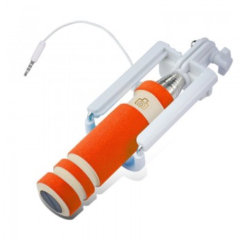 New Foldable Mini Wired Selfie Stick Handheld Extendable Monopod Non-slip Handle for iPhone 6/6S plus/Samsung @ XR649
