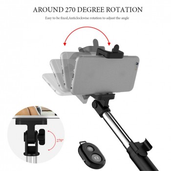 4 In 1 Selfie Stick Mini Tripod Self Stick Bluetooth Remote Shutter Multifunctional Handheld Extendable Monopod For iPhone 7