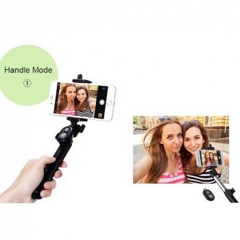 4 In 1 Selfie Stick Mini Tripod Self Stick Bluetooth Remote Shutter Multifunctional Handheld Extendable Monopod For iPhone 7