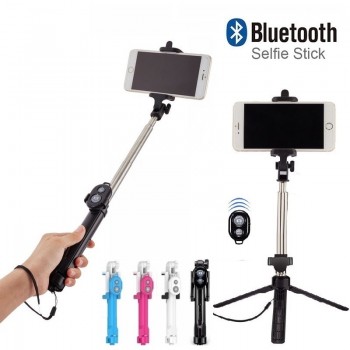 Bluetooth selfie stick Tripod with remote control Button Pau De Palo selfie stick for mobile phone Handheld Monopod Dropshipping