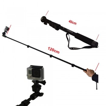 yunteng 188 Selfie Stick Monopod for Camera Phone Monopd gopro Hero3+/3/2/1 black