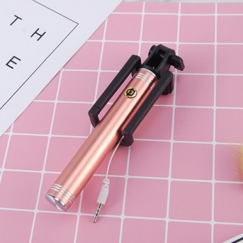 Luxury Aluminum Alloy Selfie Stick Wired Para Selfie Extendable for iphone 4 5 5s 6 6s plus for Samsung S9 plus s8 s7 edge s6 s5