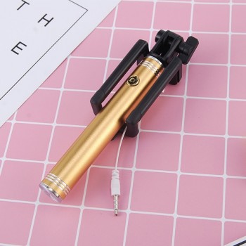 Luxury Aluminum Alloy Selfie Stick Wired Para Selfie Extendable for iphone 4 5 5s 6 6s plus for Samsung S9 plus s8 s7 edge s6 s5