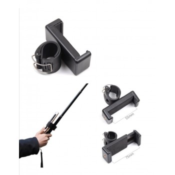 Self Selfie lock Clip Stick Handheld Monopod Adjustable Buckle Phone Holder Adapter for Go Pro HERO 5 4 3+ xiaomi yi 4K SJCAM