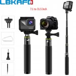 LBKAFA 7.1 To 31.5 Inch Selfie Stick Waterproof Monopod Tripod Handheld Stand for Gopro Hero 6 5 4 3+ SJCAM SJ4000 SJ5000 SJ6
