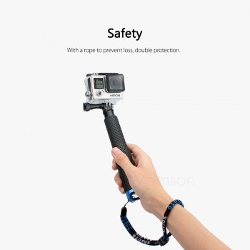 Vamson for GoPro 6 5 Aluminum Extendable Pole Selfie Stick Monopod Tripod Mount for GoPro Hero 6 5 4 3+ for Xiaomi for Yi VP403