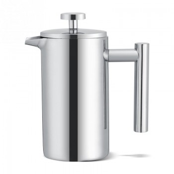 350ml Stainless Steel French Cafetiere Permanent Coffee Filter Basket Espresso Tea Maker Double Wall Percolator Tool Coffee Pot
