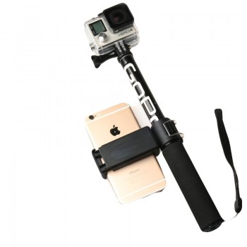 Self Selfie Stick Handheld Extendable Pole Monopod Phone Holder Adapter for Go Pro HERO 6 5 4 3+ Xiaoyi 4K  SJCAM Accessories