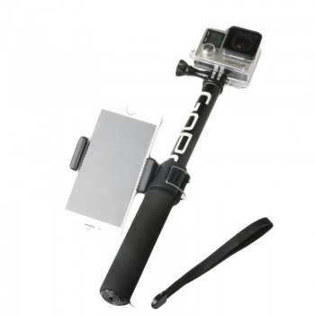Self Selfie Stick Handheld Extendable Pole Monopod Phone Holder Adapter for Go Pro HERO 6 5 4 3+ Xiaoyi 4K  SJCAM Accessories