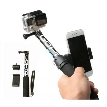 Self Selfie Stick Handheld Extendable Pole Monopod Phone Holder Adapter for Go Pro HERO 6 5 4 3+ Xiaoyi 4K  SJCAM Accessories