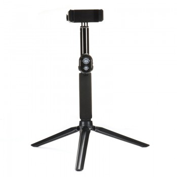 Tripod Monopod Selfie Stick bluetooth With Button Clip 56-90mm for iPhone X 6 7 8 8plus for Samsung S8 S9 Android Selfie Stick