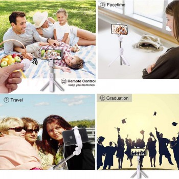 3 in 1 Handheld Bluetooth Selfie Stick For iPhone X 8 7 6s plus Wireless Remote Shutter Monopod Portable Extendable Mini Tripod