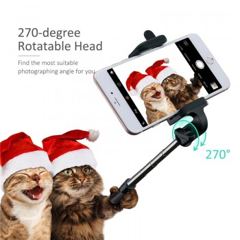 Bluetooth Selfie Stick Extendable Monopod Built-in Remote Shutter for For IPhone X 8 7 6S 6 Plus Samsung Galaxy S8 S9 S7 Tripod