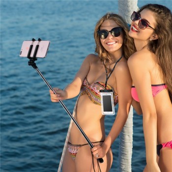 Bluetooth Selfie Stick Extendable Monopod Built-in Remote Shutter for For IPhone X 8 7 6S 6 Plus Samsung Galaxy S8 S9 S7 Tripod