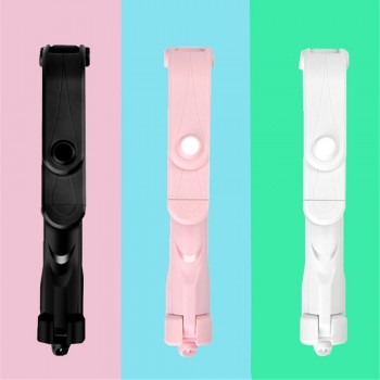BE80 Mini Bluetooth pau de Selfie Stick+Tripod Monopod stick self bluetooth selfiestick for iphone xiaomi mi Android 7 8 phone