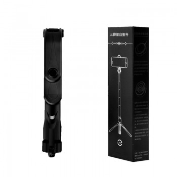 BE80 Mini Bluetooth pau de Selfie Stick+Tripod Monopod stick self bluetooth selfiestick for iphone xiaomi mi Android 7 8 phone