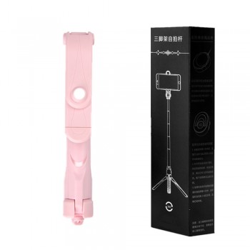 BE80 Mini Bluetooth pau de Selfie Stick+Tripod Monopod stick self bluetooth selfiestick for iphone xiaomi mi Android 7 8 phone