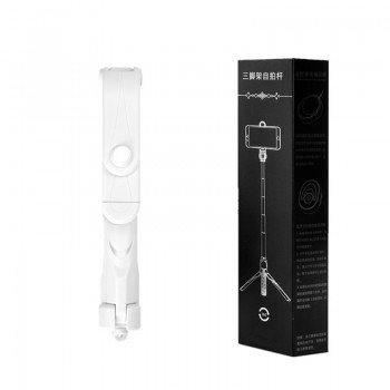 BE80 Mini Bluetooth pau de Selfie Stick+Tripod Monopod stick self bluetooth selfiestick for iphone xiaomi mi Android 7 8 phone