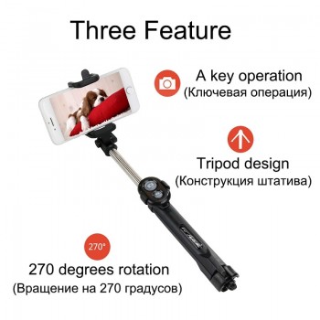 Universal Wireless Bluetooth Selfie Stick Mini Foldable Phone Tripod Extendable Handled Monopod For Mobile Phone Selfie Stick