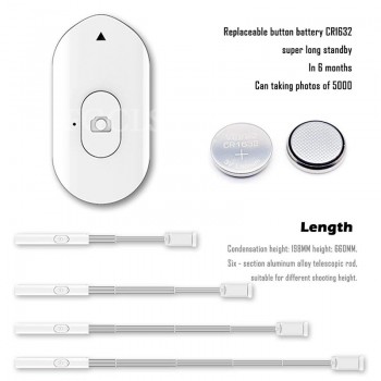 FGCLSY Phone Bluetooth Selfie Stick 3 in 1 Wireless Remote Control Monopod For iphone X 8 7 PLUS WIth Mirror Extendable Tripod