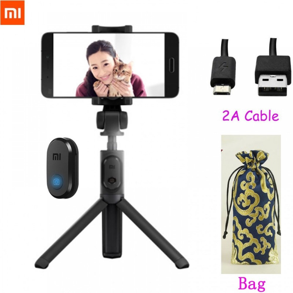 Xiaomi Foldable Handheld Mini Tripod Monopod Phone Selfie Stick Bluetooth Wireless Remote Shutter For iPhone8 X Huawei Phone