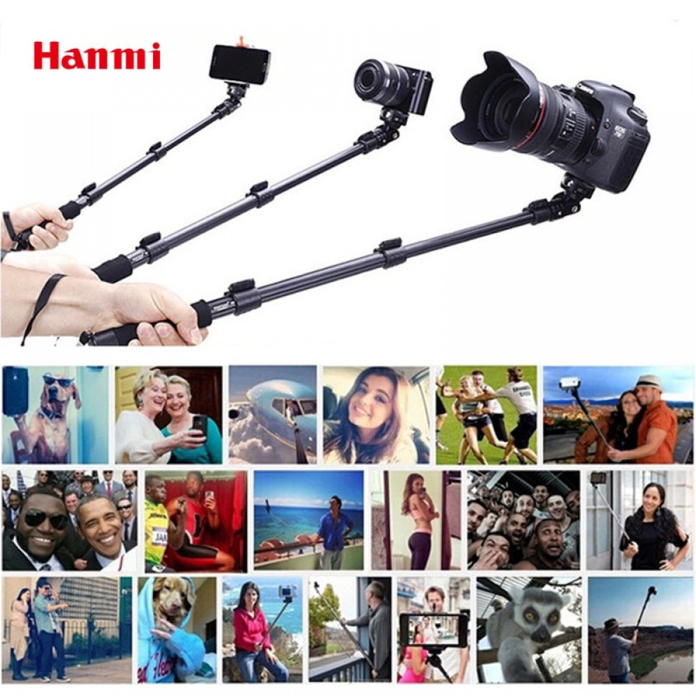 Top Quality YunTeng 088 Monopod For Gopro Selfie Stick Monopod Tripod+Phone Holder For iPhone Gopro Hero Camera HD+Free Shipping