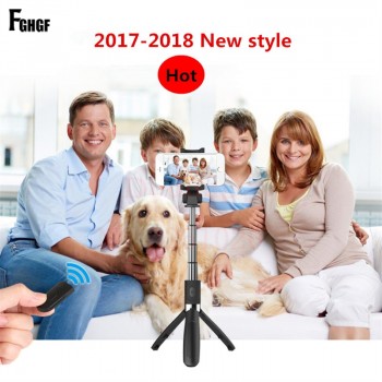 Wireless Bluetooth Selfie Stick Universal 3 in 1 Mobile Phone Tripod Bracket For iPhone Mini Extendable Shutter Selfie Stick