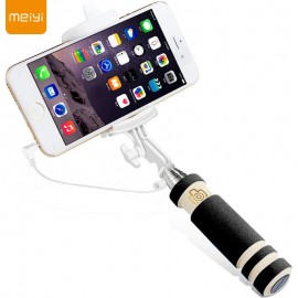 MEIYI S1 Extendable Wired Self Selfie Stick Monopod Cable Holder for iPhone 6s 6 Plus 5S 5 SE for Android Phone 4.2.2 Above