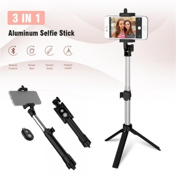 KPFLY Selfie Stick Tripod Monopod Bluetooth With Button Remote Control Selfie Stick for iPhone 6 7 8 Plus Android stick