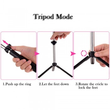 KPFLY Selfie Stick Tripod Monopod Bluetooth With Button Remote Control Selfie Stick for iPhone 6 7 8 Plus Android stick
