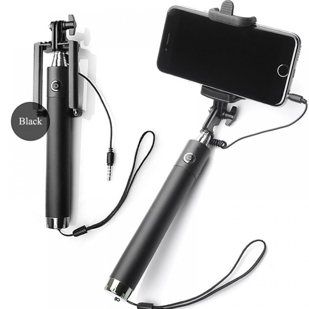 Luxury Extendable Folding Wired Selfi Self Selfie Stick Monopod For Samsung Galaxy S5 Note3 iphone 6 5S Perche Selfies Selfiepod