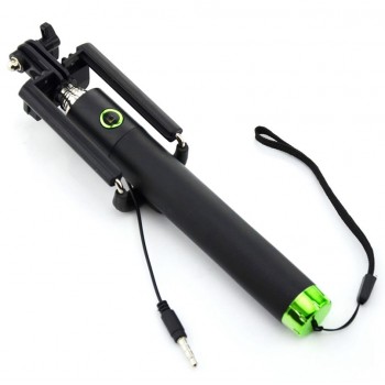 Luxury Extendable Folding Wired Selfi Self Selfie Stick Monopod For Samsung Galaxy S5 Note3 iphone 6 5S Perche Selfies Selfiepod
