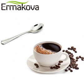 ERMAKOVA Set of 2 Espresso Spoon 4 Inches Mini Coffee Spoon Small Bistro Spoon for Dessert Stainless Steel Tea Appetizer