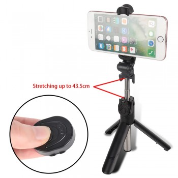 3 in 1 Mini Handheld Stand Holder Wireless Shutter Remote Control Selfie Tripod Monopod Bluetooth Stick For iPhone Huawei Xiaomi