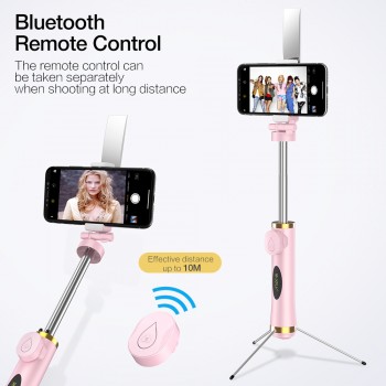 RAXFLY Mini Bluetooth Selfie Stick Foldable Tripod Mirror Remote Selfie Stick For IOS iPhone X 8 7 Plus Xiaomi Samsung Android