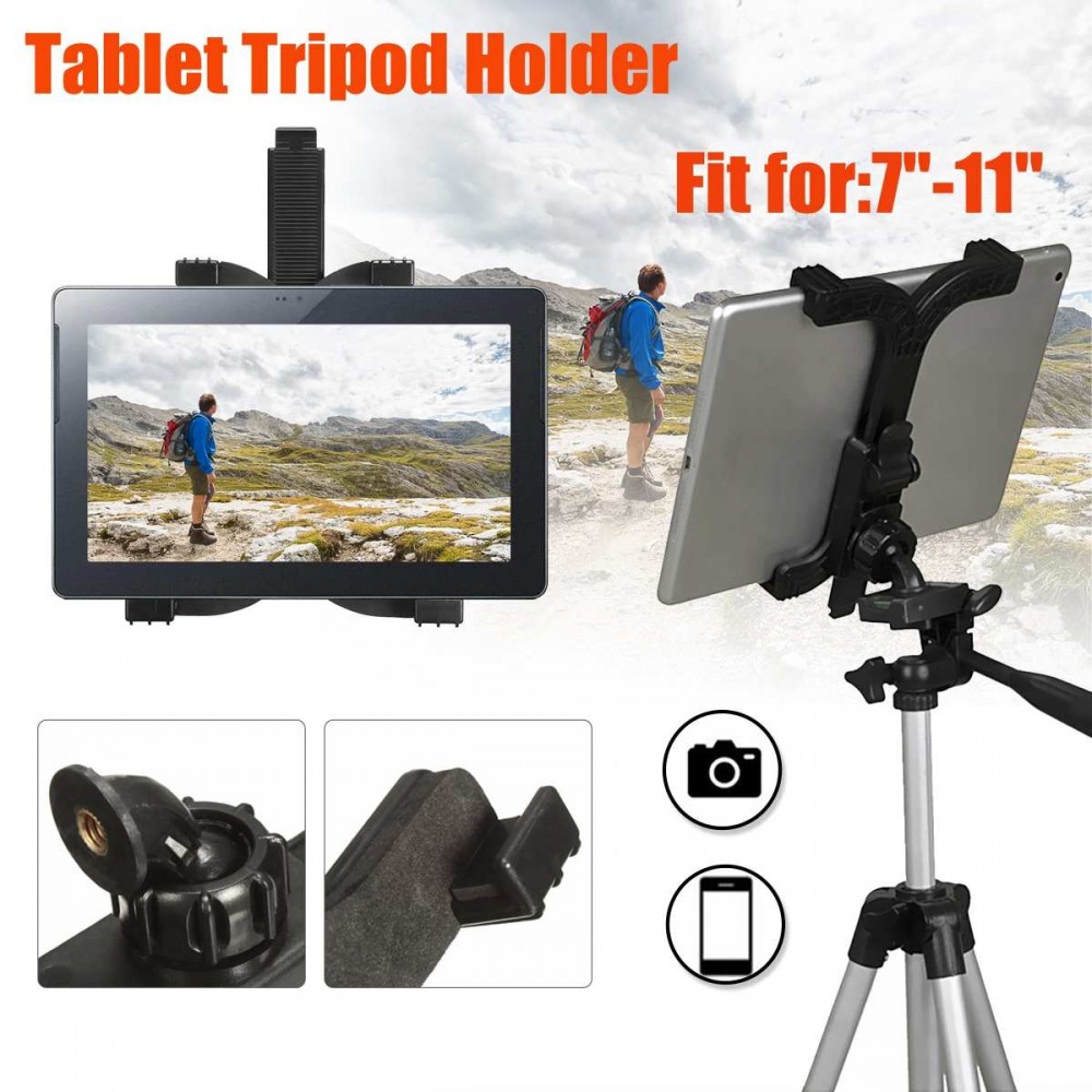 ABS Self-Stick Tripod Stand Holder for iPad Mini Adjustable Tablet Laptop Bracket Stand Cradle Tripod For Samsung Camera Mount